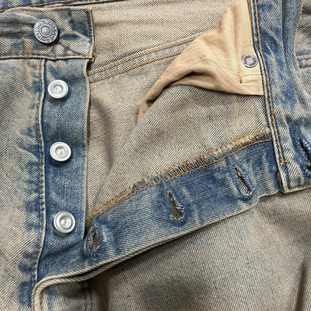 refomed×EDWIN ダメージ加工バギーデニムパンツ 古着・中古-5枚目のアイテム画像