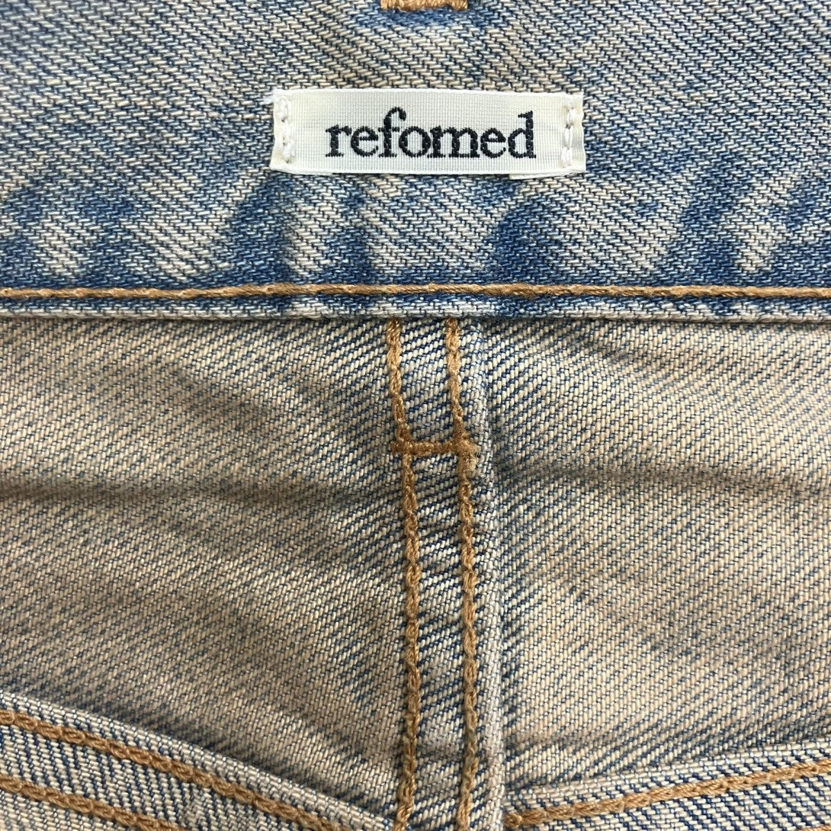 refomed×EDWIN ダメージ加工バギーデニムパンツ 古着・中古-6枚目のアイテム画像