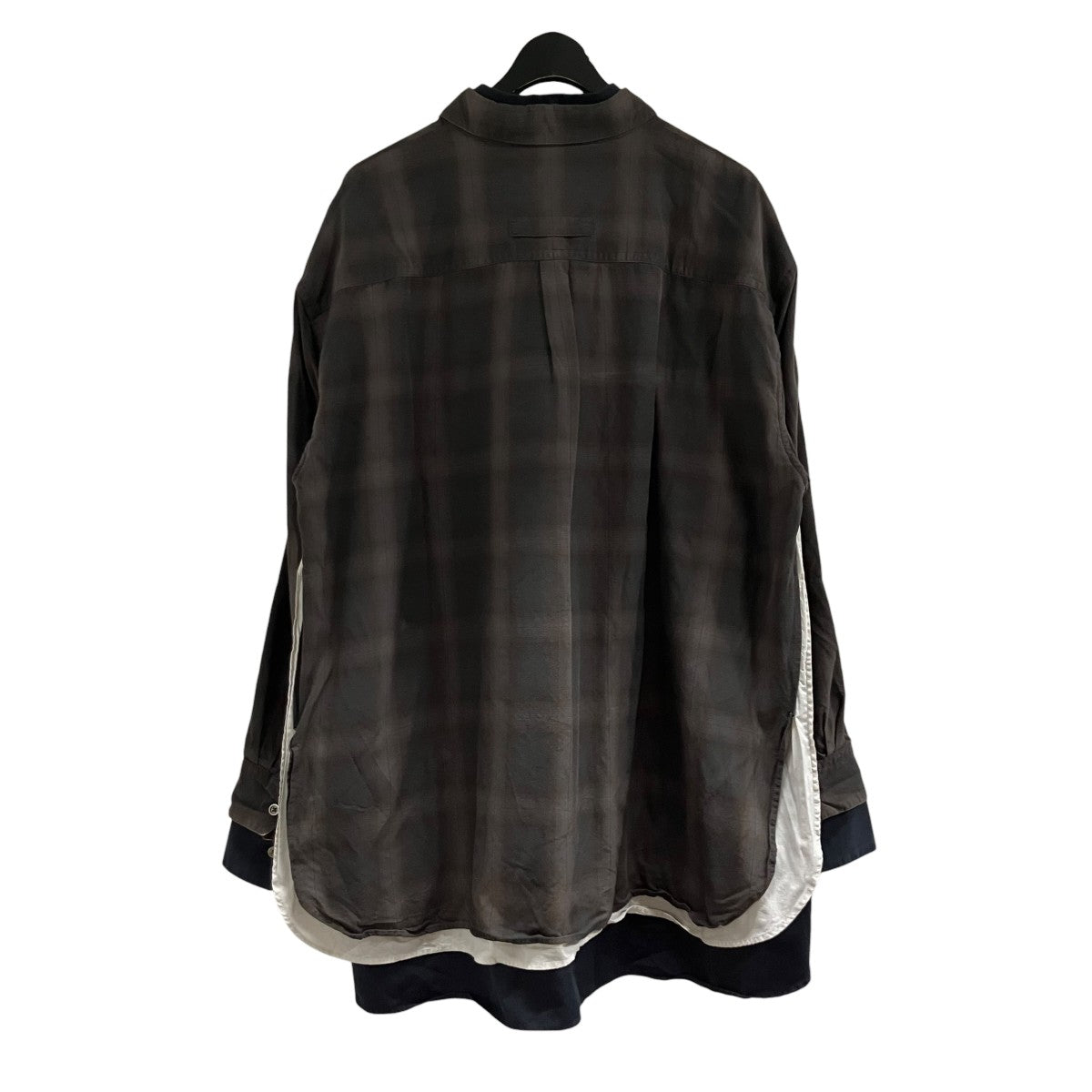ssstein(シュタイン) レイヤードチェックシャツ ST.547-2 OVERSIZED