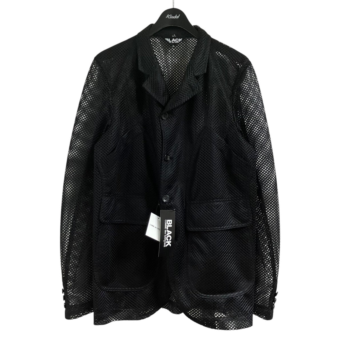 BLACK COMME des GARCONS メッシュテーラードジャケット 古着・中古-1枚目のアイテム画像