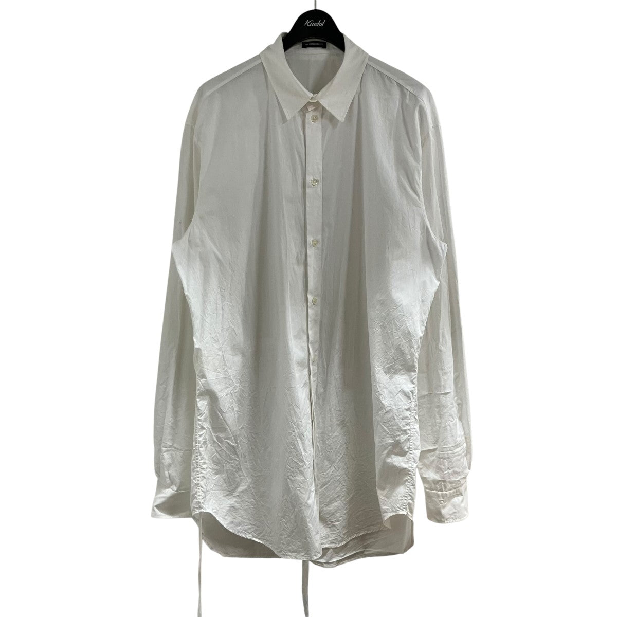 ANN DEMEULEMEESTER(アンドゥムルメステール) ドローコードシャツ 2102