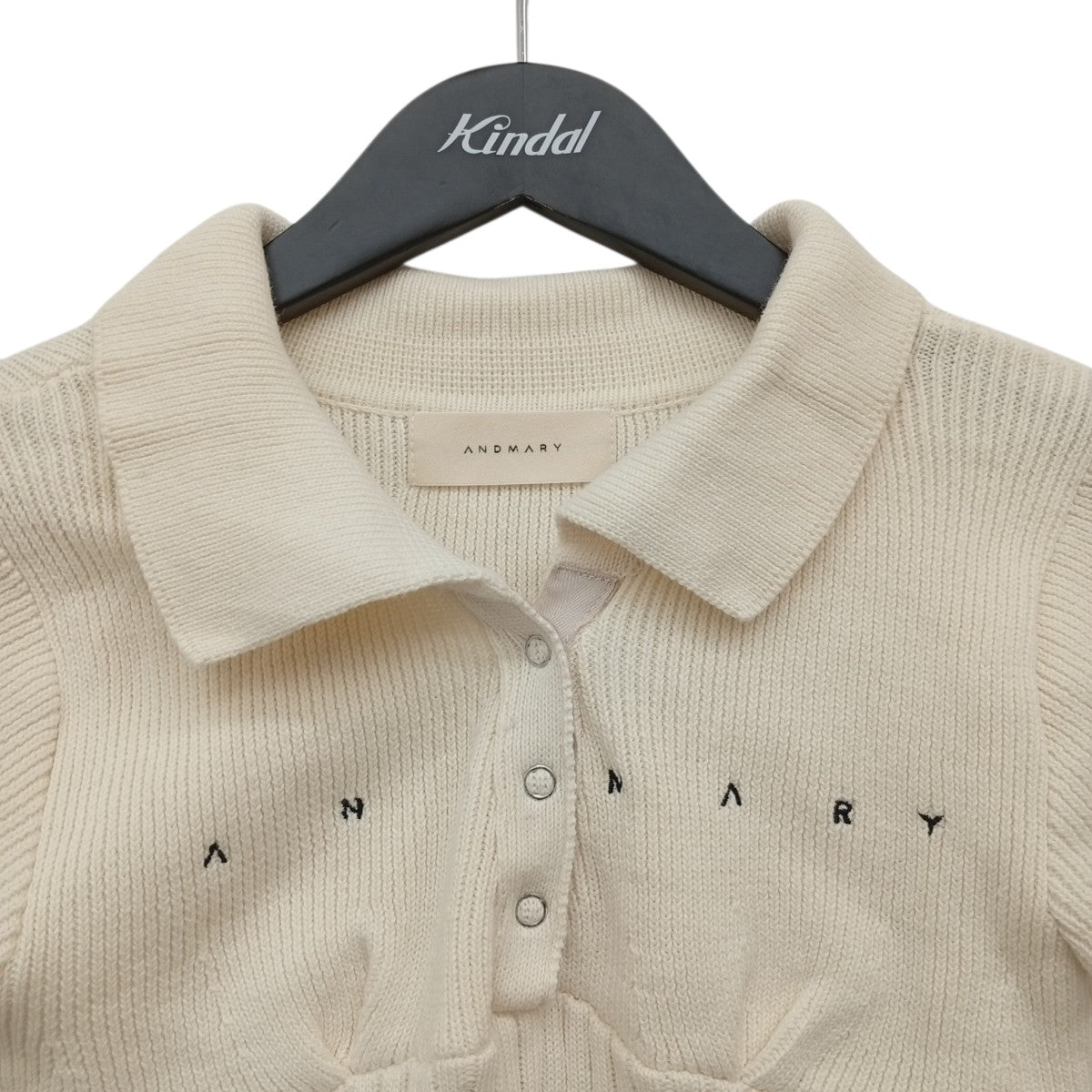 Lindsay logo topsニットポロシャツAM1366