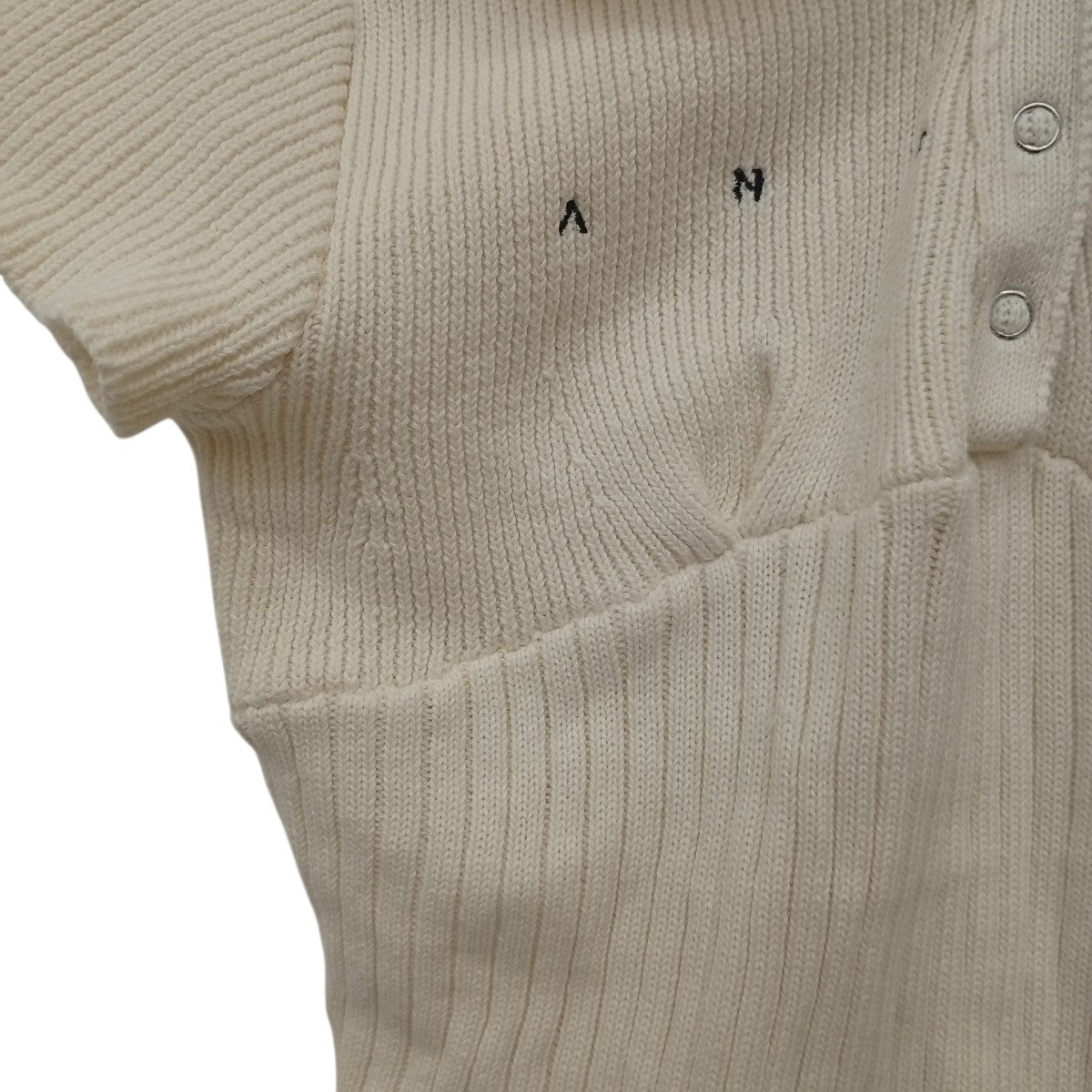 AND MARY(アンドマリー) Lindsay logo topsニットポロシャツAM1366