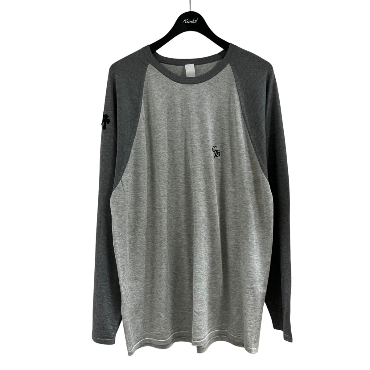 ワイノット クロスパッチ ラグラン シルク x コットン ニットカットソー Tシャツ