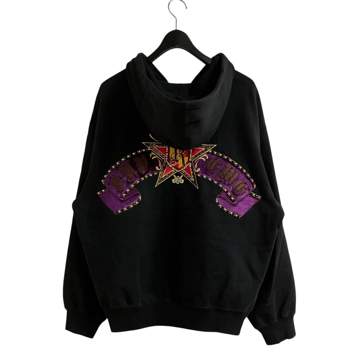 バックロゴデザインジップパーカー
