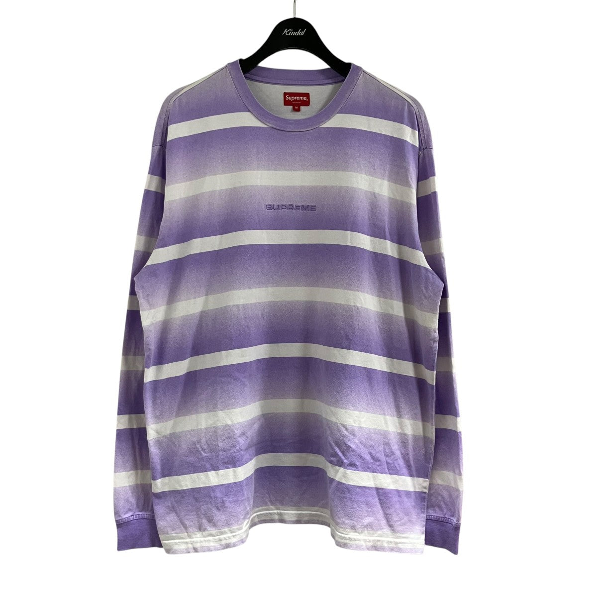 フェードボーダーカットソー ロングスリーブTシャツ