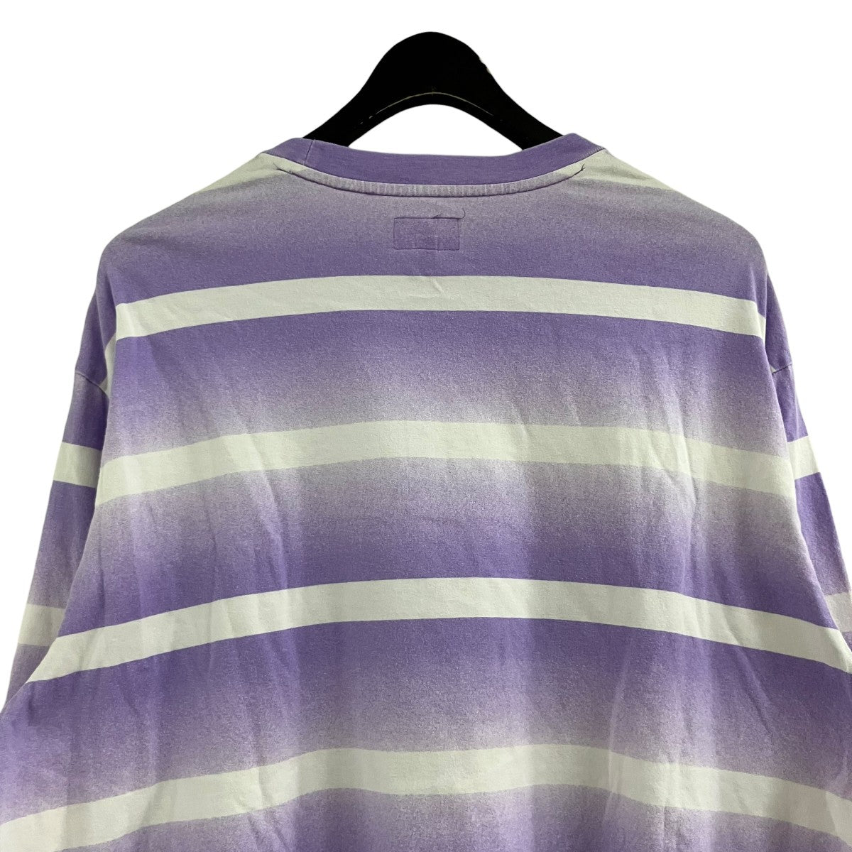 フェードボーダーカットソー ロングスリーブTシャツ