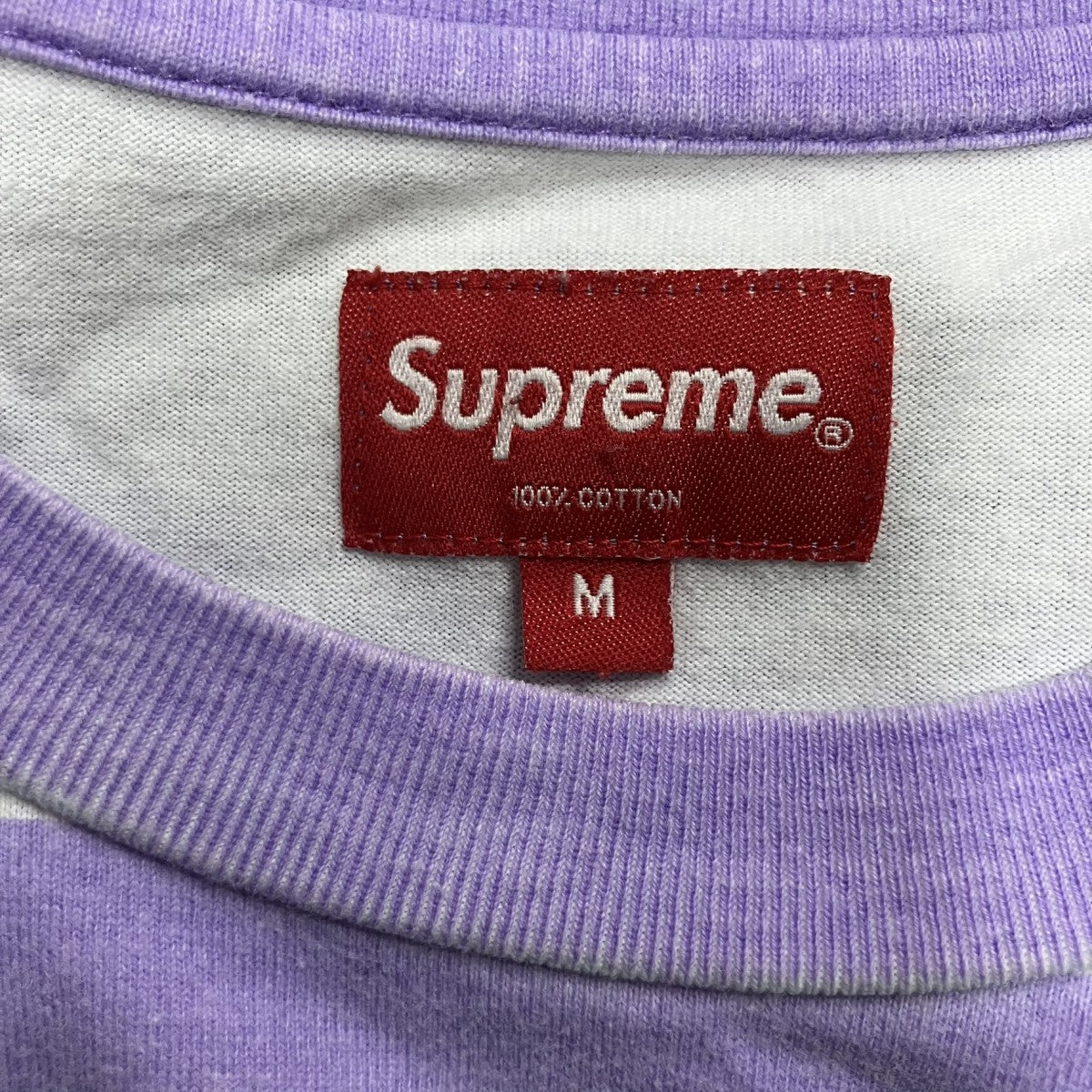 フェードボーダーカットソー ロングスリーブTシャツ