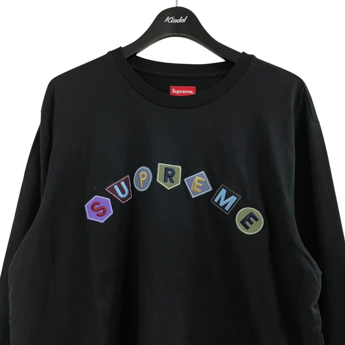 ロゴパッチカットソー ロングスリーブTシャツ