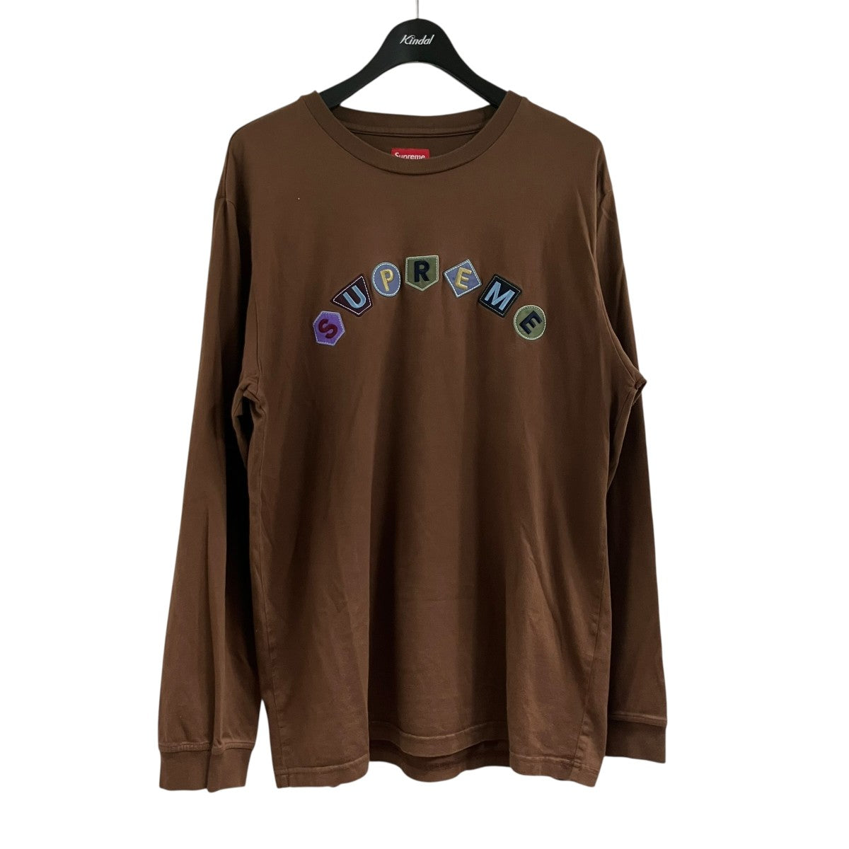 ロゴパッチカットソー ロングスリーブTシャツ