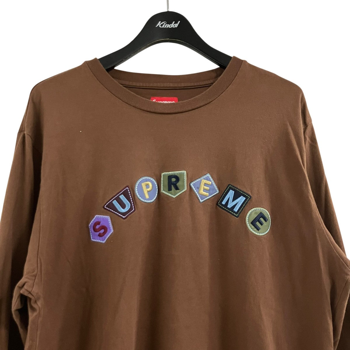 ロゴパッチカットソー ロングスリーブTシャツ