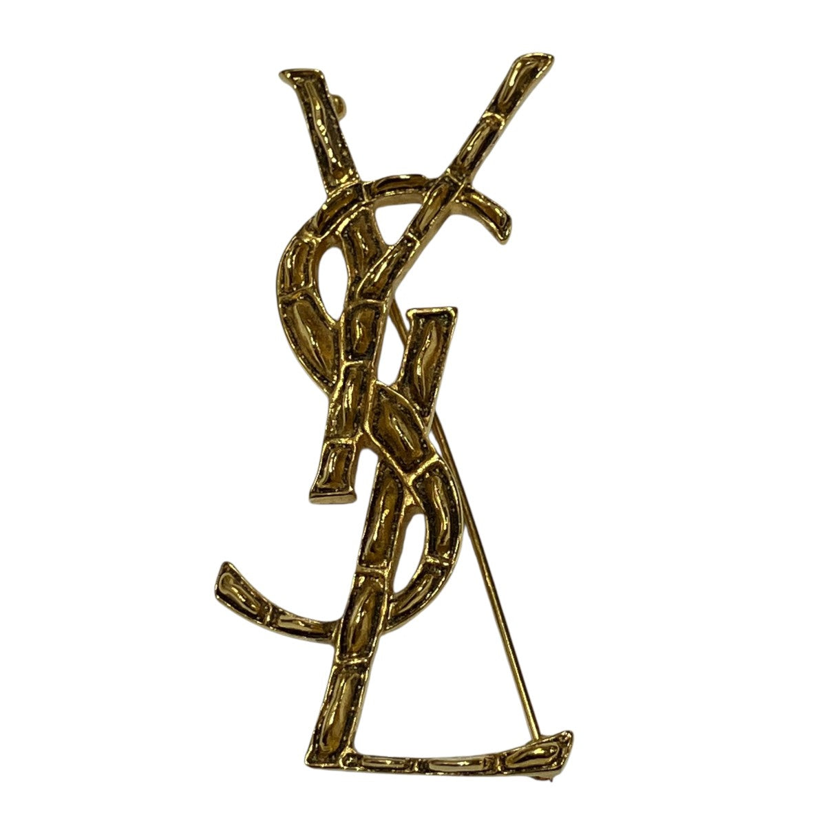 Saint Laurent Paris YSLロゴブローチ 古着・中古-2枚目のアイテム画像