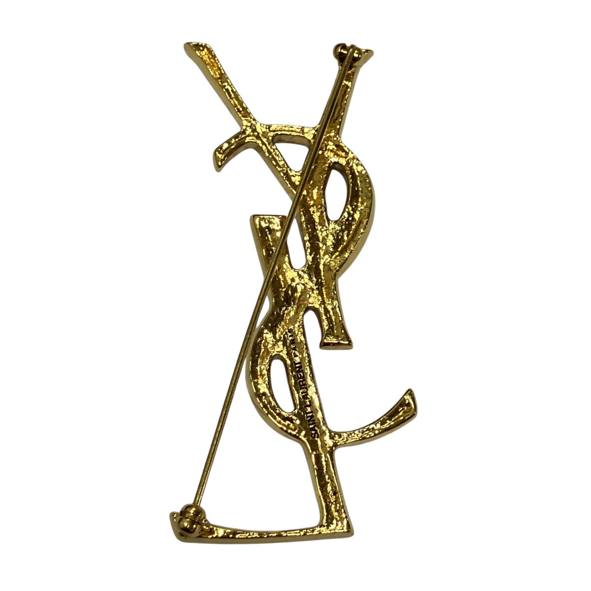 Saint Laurent Paris YSLロゴブローチ 古着・中古-3枚目のアイテム画像