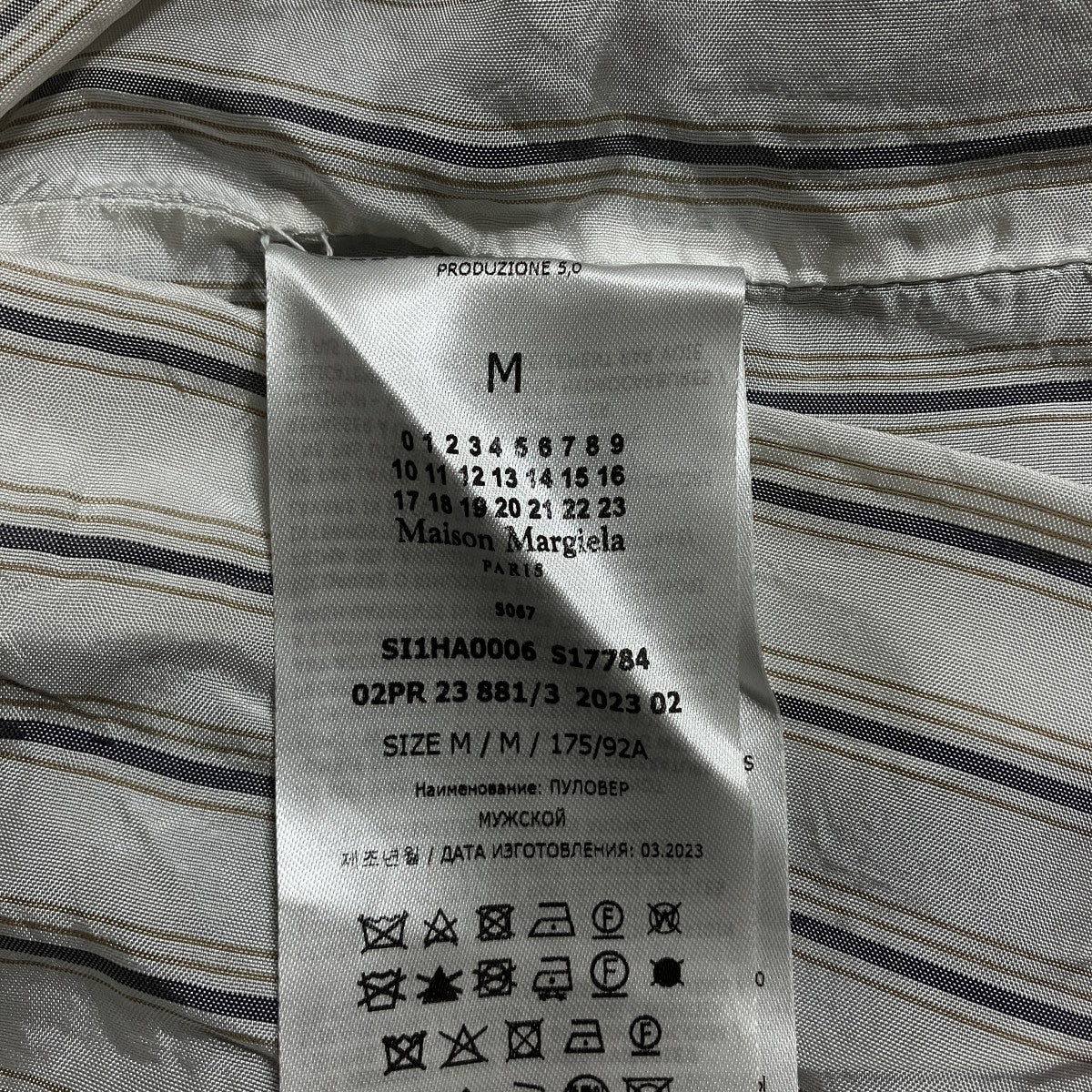 Maison Margiela 4 14 ダメージドッキングカーディガン 古着・中古-6枚目のアイテム画像