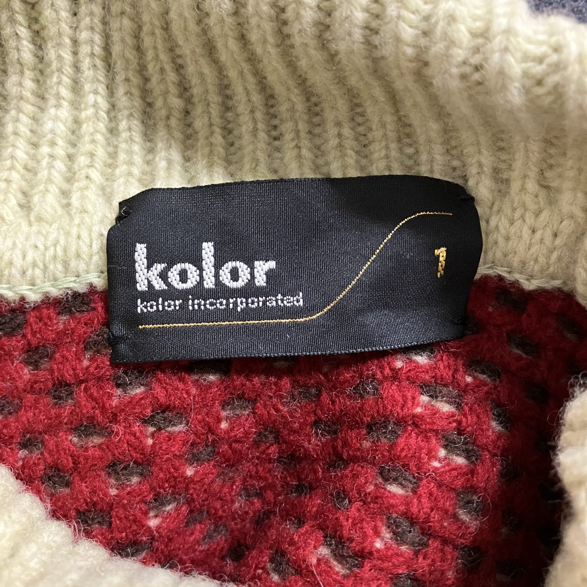 KOLOR ハイネックニット 古着・中古-5枚目のアイテム画像