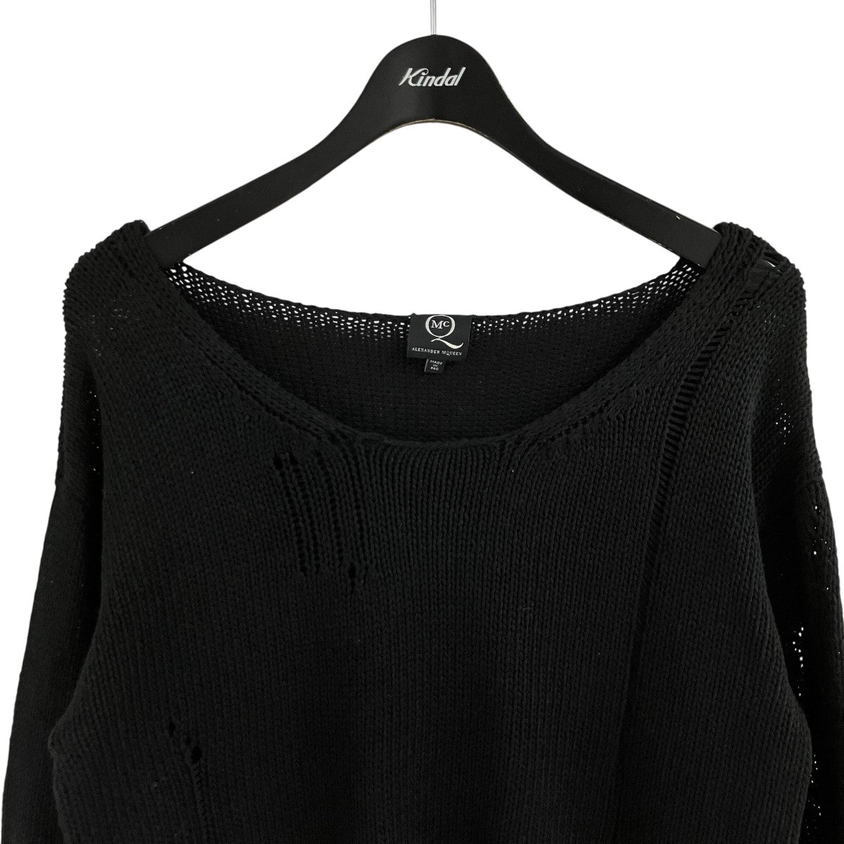 ALEXANDER McQUEEN ディストレスドニット セーター 古着・中古-2枚目のアイテム画像