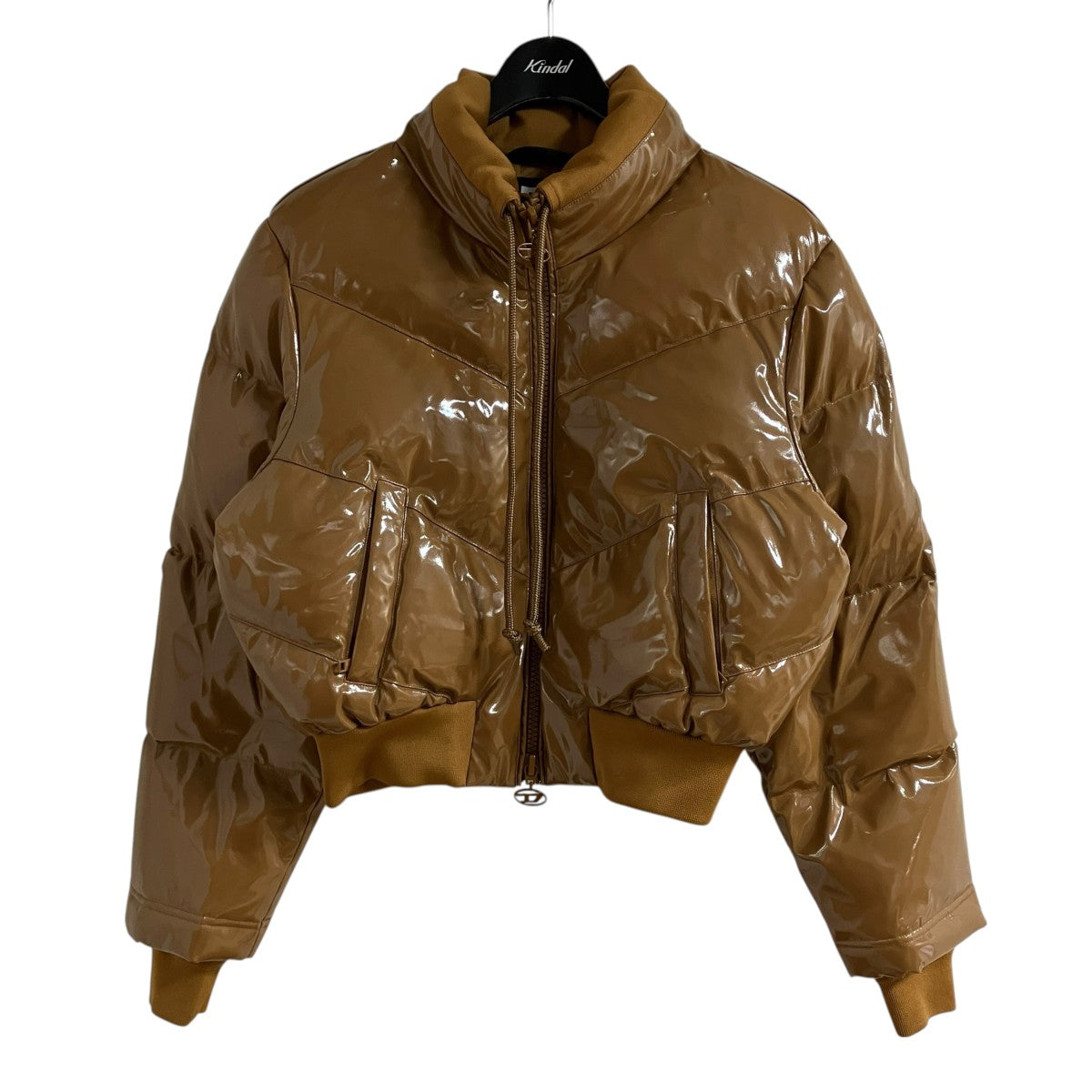 DIESEL クロップドエナメルダウンジャケット 古着・中古-1枚目のアイテム画像
