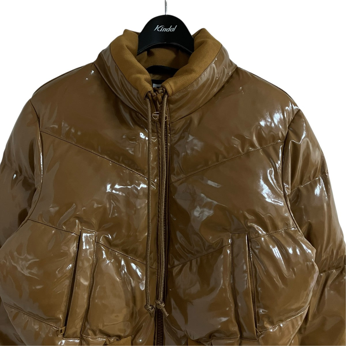 DIESEL クロップドエナメルダウンジャケット 古着・中古-2枚目のアイテム画像