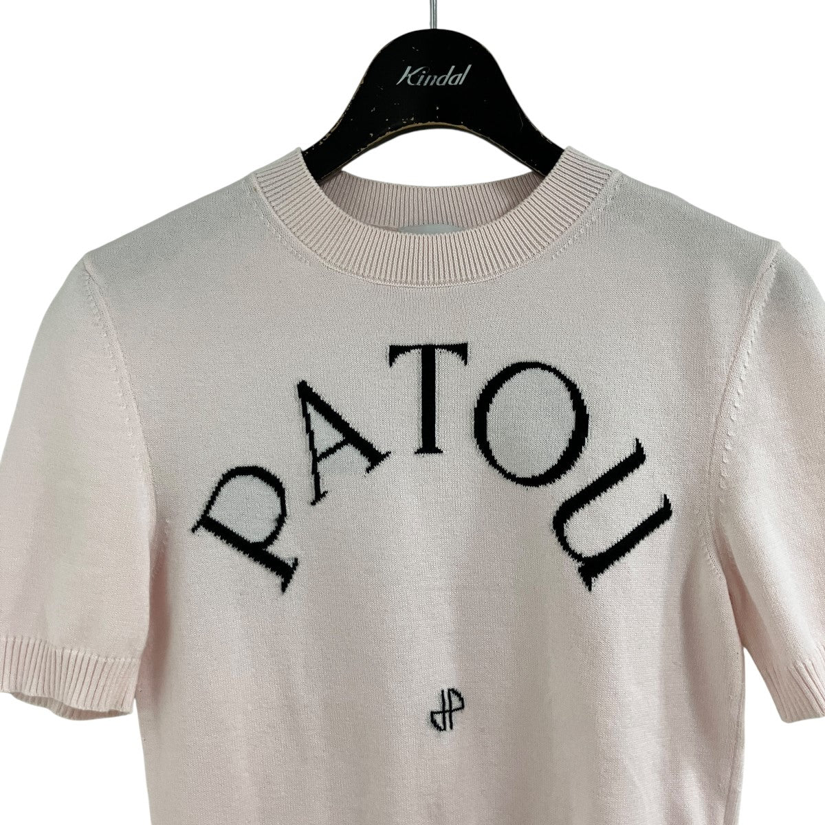 ロゴニットトップ ニットTシャツ