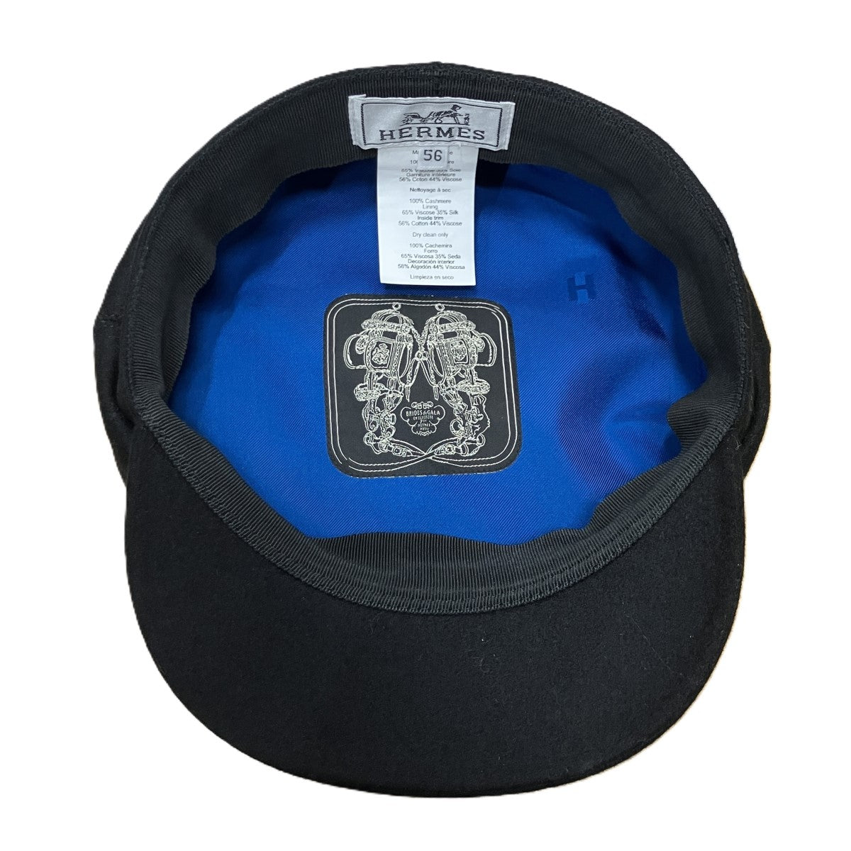 HERMES カシミヤキャスケット 古着・中古-6枚目のアイテム画像