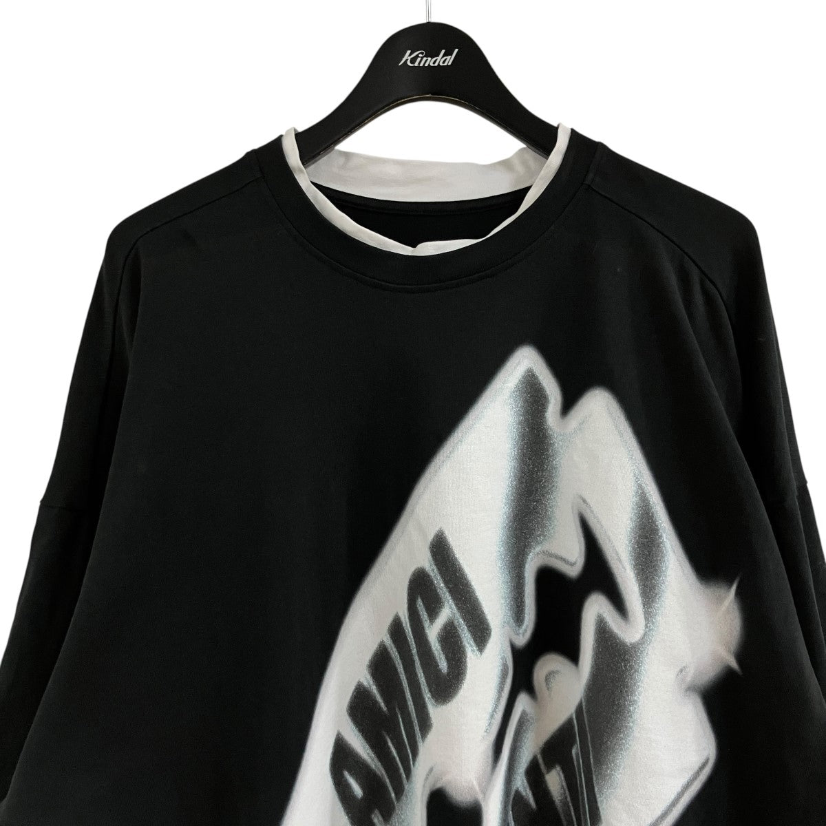 PDF(ピーディーエフ) レイヤードプリントロングスリーブTシャツ
