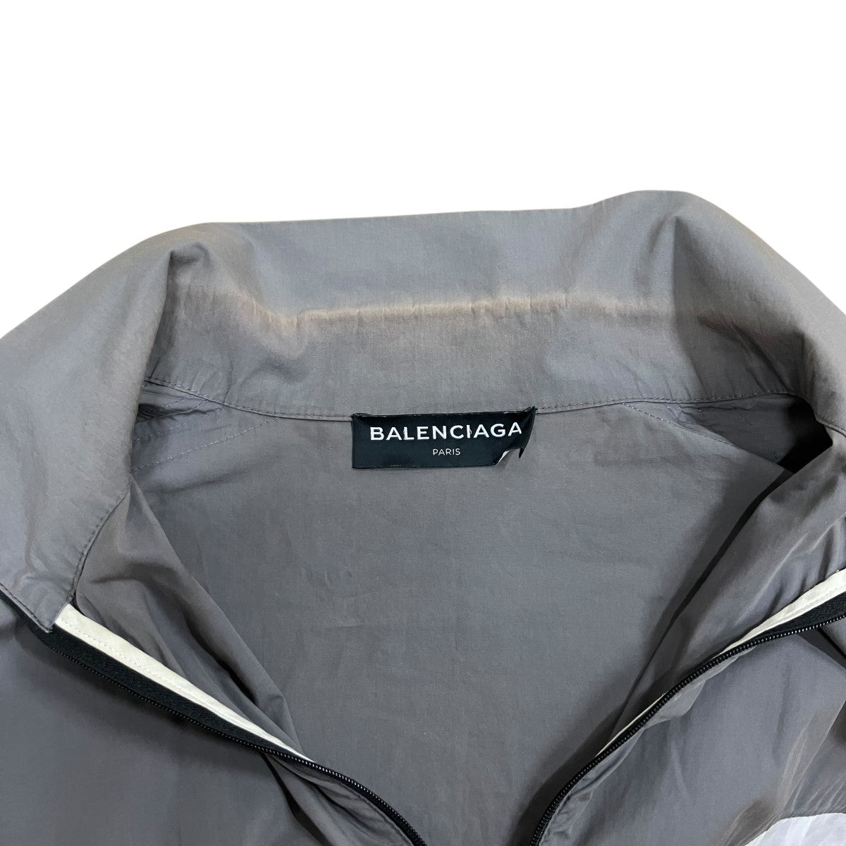 BALENCIAGA ナイロンジャケット グレー/ネイビー BALENCIAGA(バレンシアガ) トラックジャケット 508901 TWB13 18SS