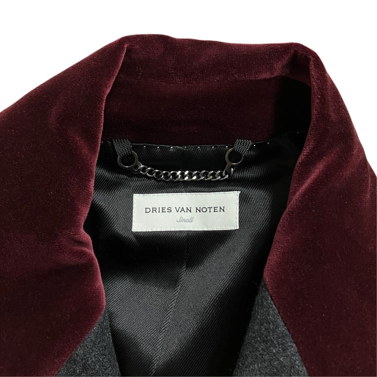 DRIES VAN NOTEN ウールチェスターコート 古着・中古-5枚目のアイテム画像