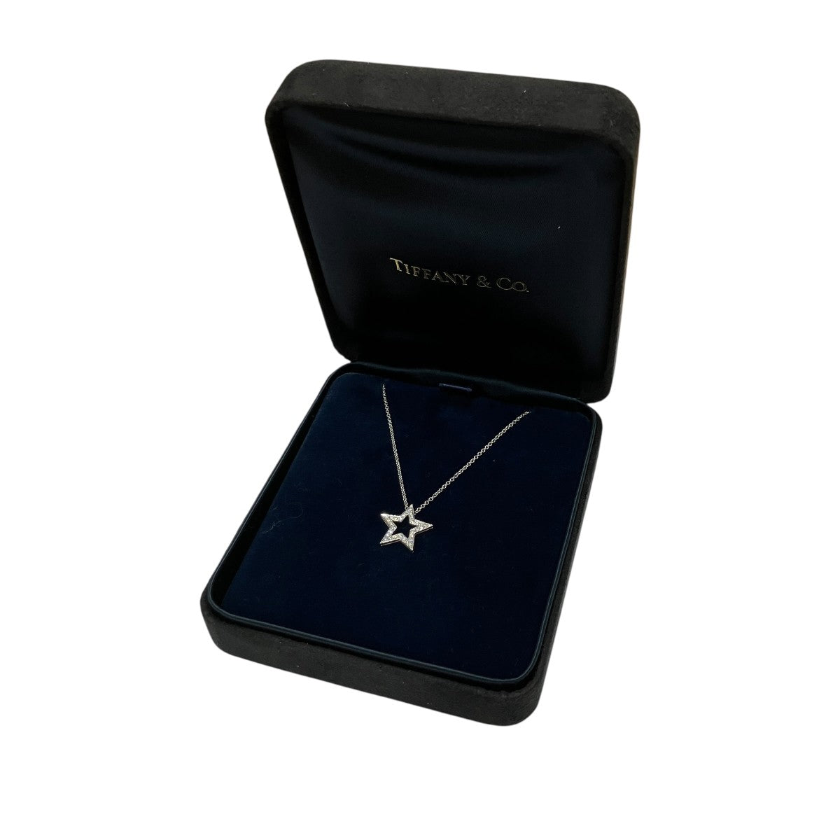 Tiffany ＆ Co． プラチナ・ダイヤモンドスターネックレス 古着・中古-1枚目のアイテム画像