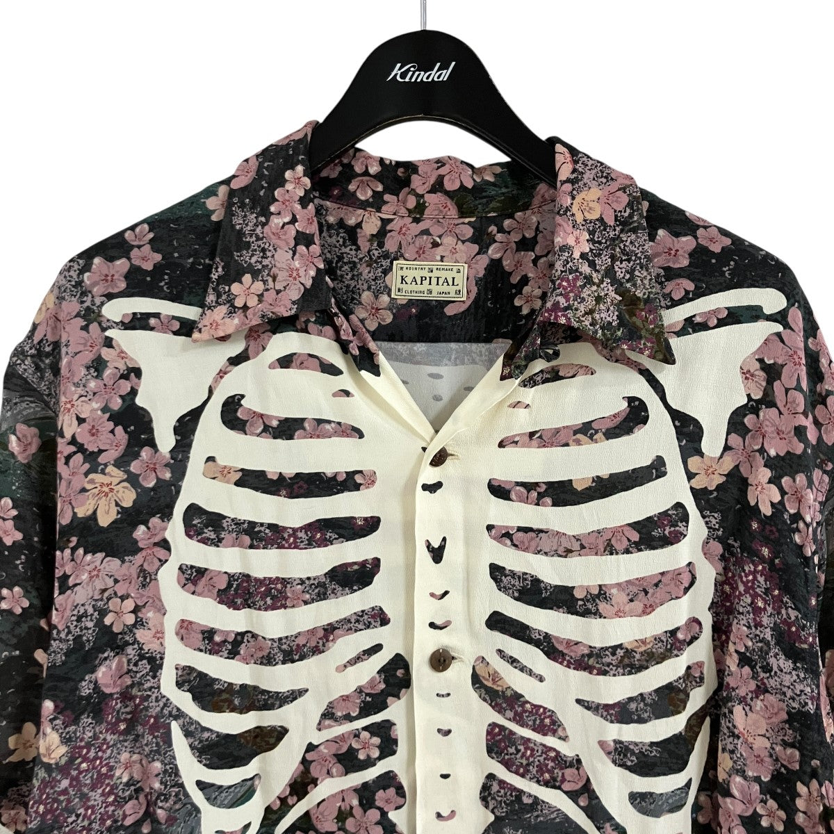 KAPITAL(キャピタル) レーヨン桜BONE pt アロハシャツ K2503SS049