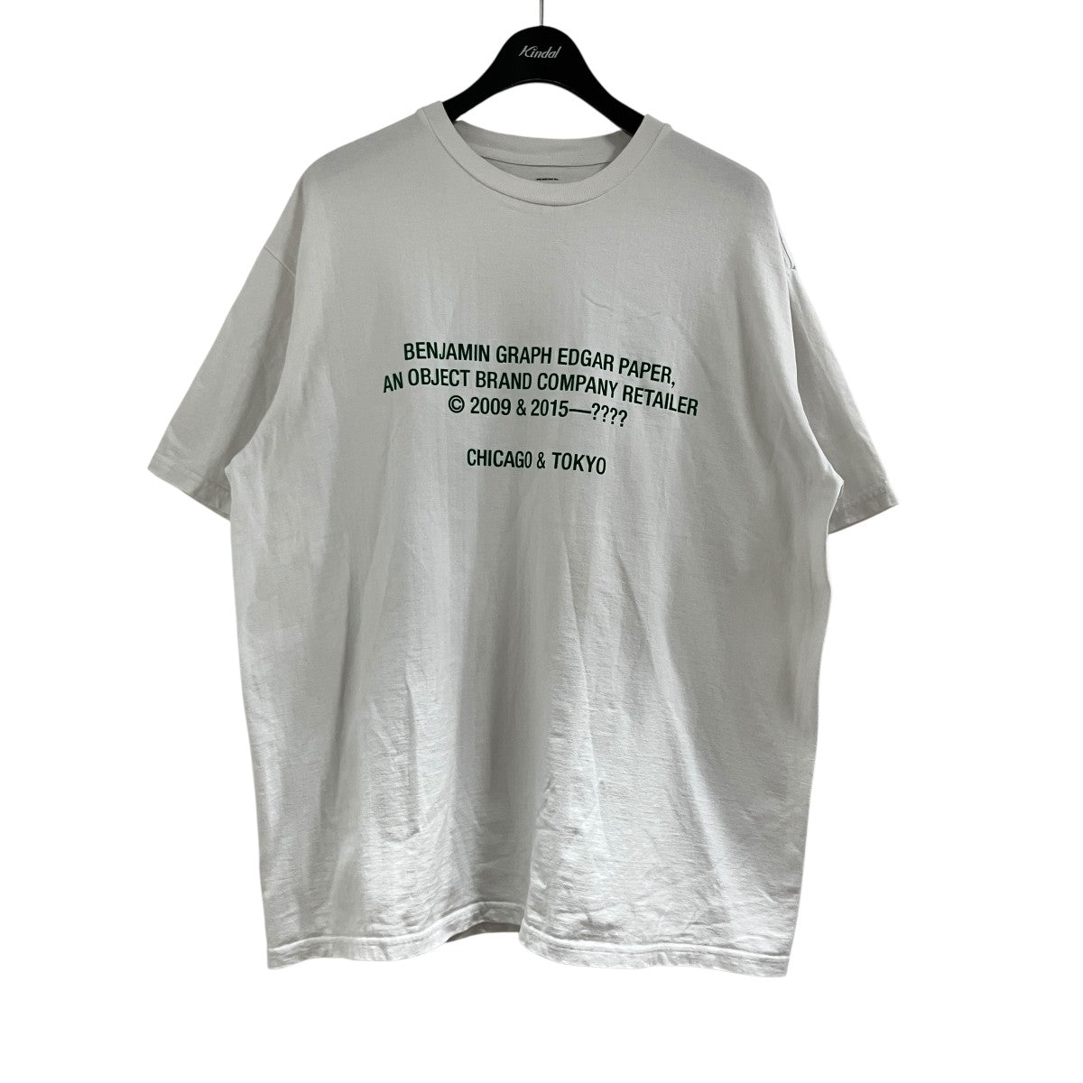 BENJAMIN GRAPH EDGAR PAPER S／S Oversized TeeプリントTシャツ