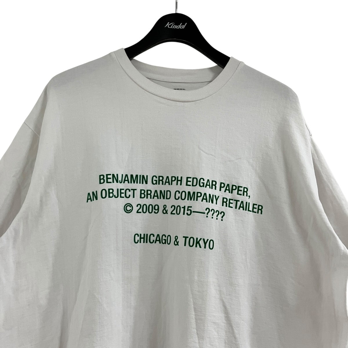 BENJAMIN GRAPH EDGAR PAPER S／S Oversized TeeプリントTシャツ
