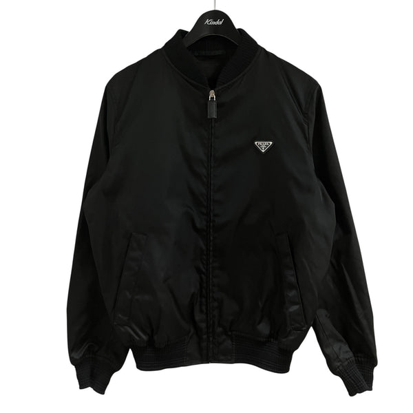 PRADA(プラダ) 三角プレート付リナイロンブルゾン ジップアップ