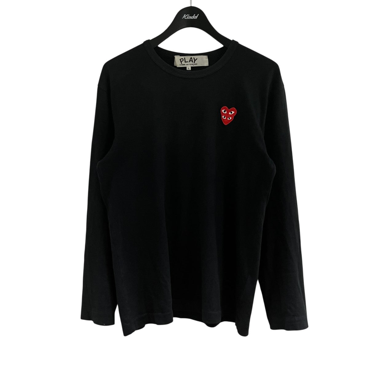 ダブルハートロゴロングスリーブTシャツ