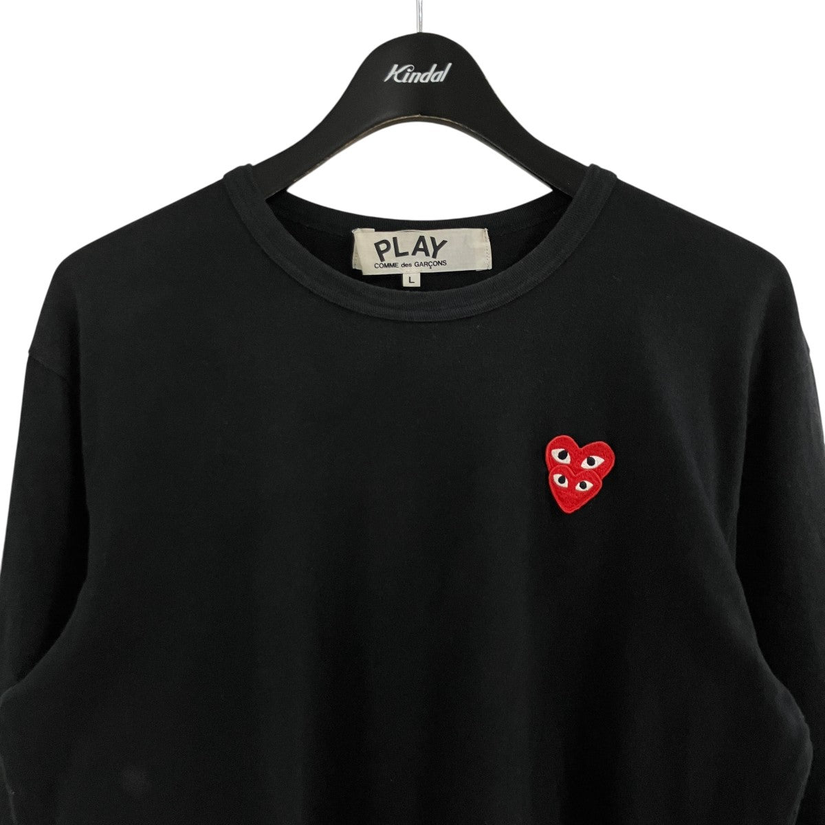 ダブルハートロゴロングスリーブTシャツ