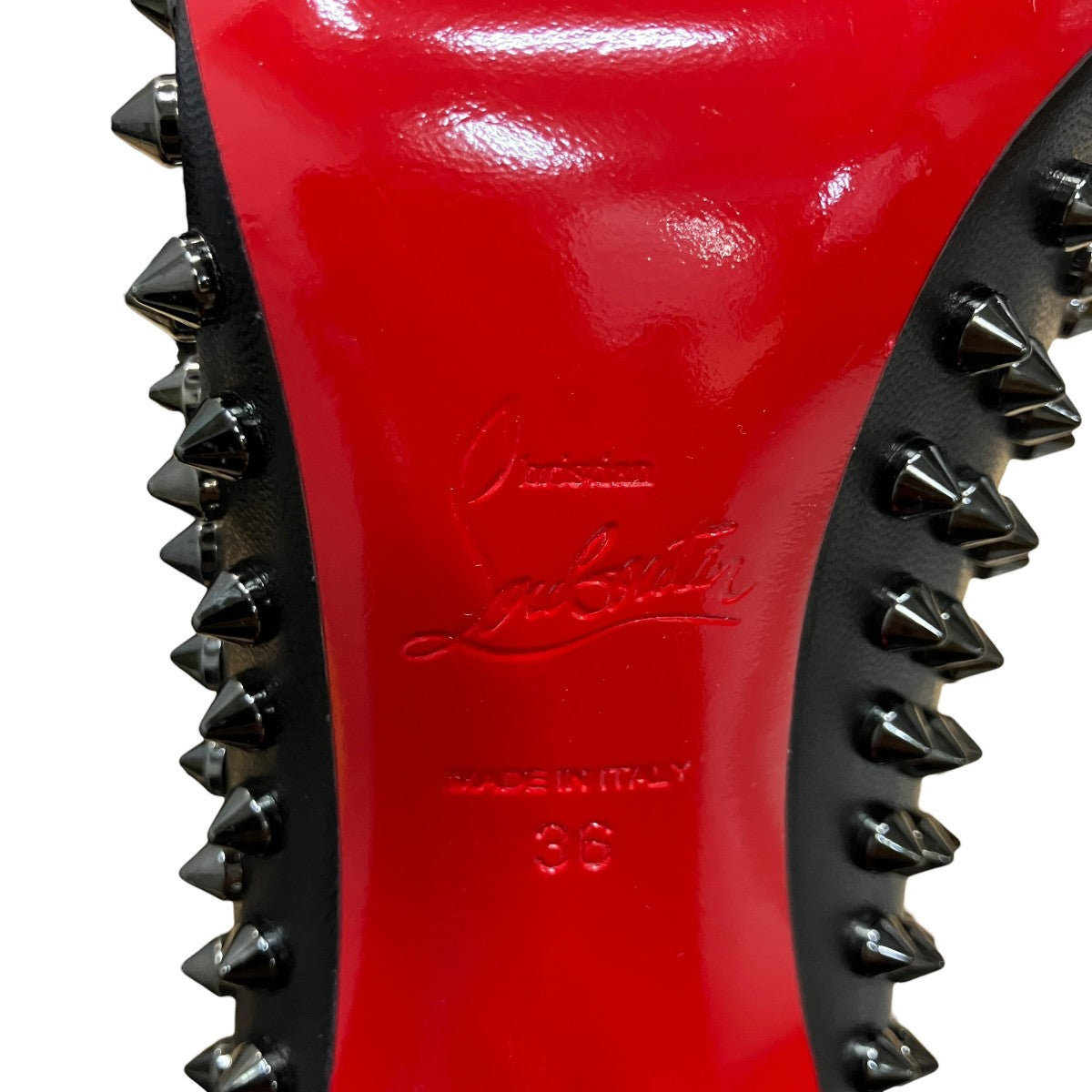 Christian Louboutin(クリスチャンルブタン) スタッズヒールパンプス