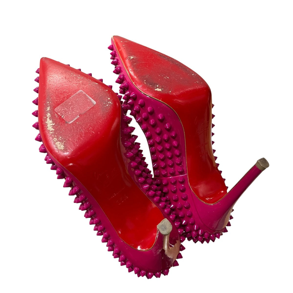 Christian Louboutin(クリスチャンルブタン) エナメルスタッズパンプス