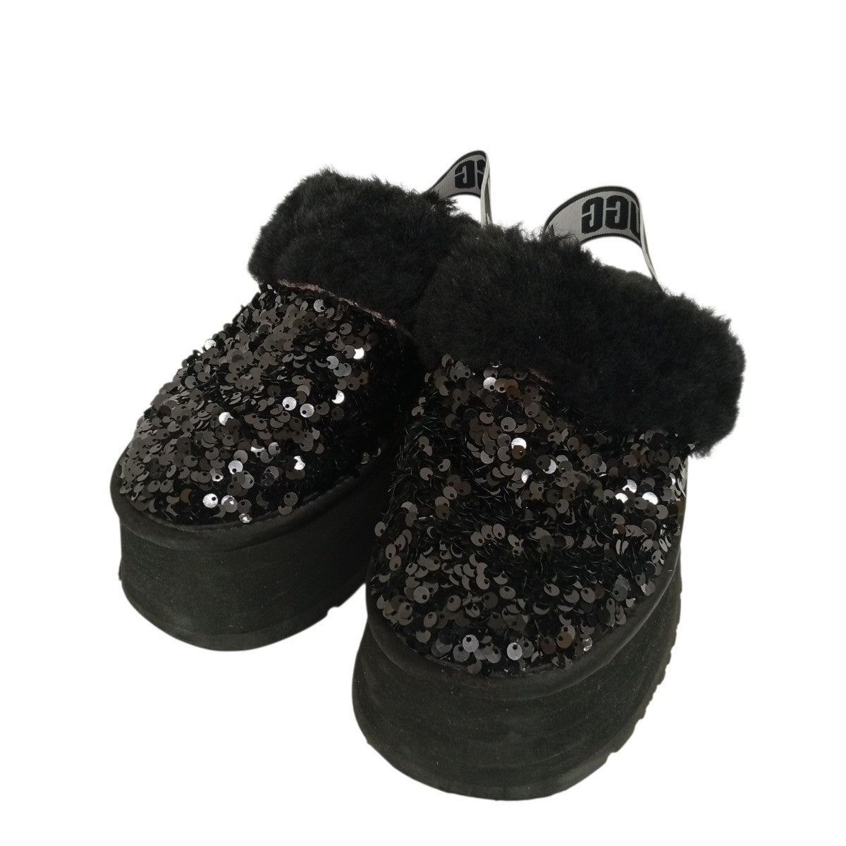 UGG スパンコール 厚底ボアサンダル 古着・中古-1枚目のアイテム画像