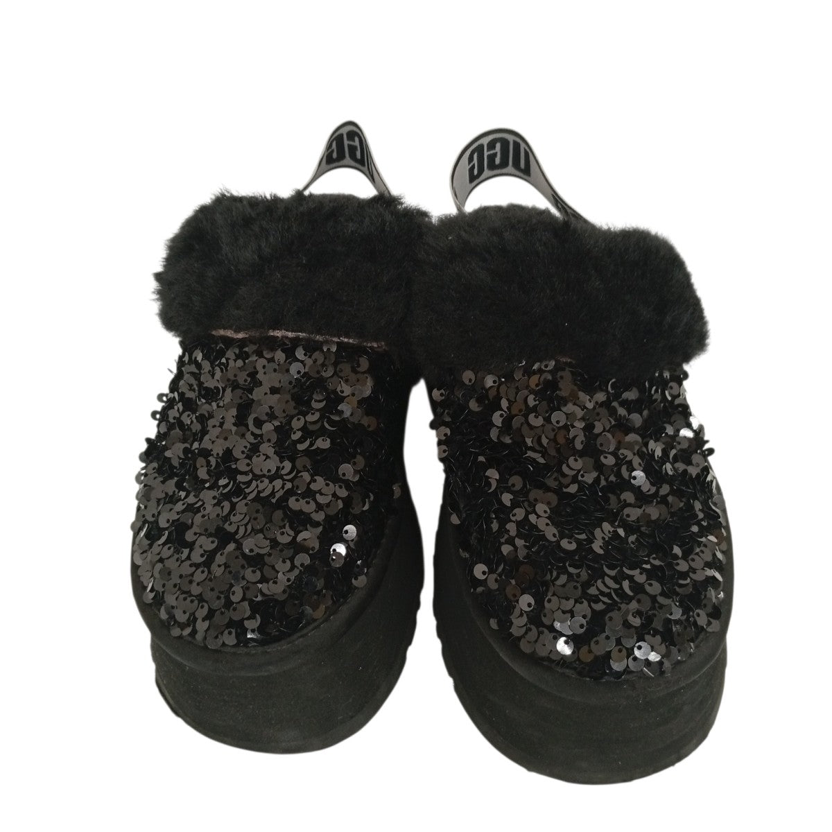 UGG スパンコール 厚底ボアサンダル 古着・中古-2枚目のアイテム画像
