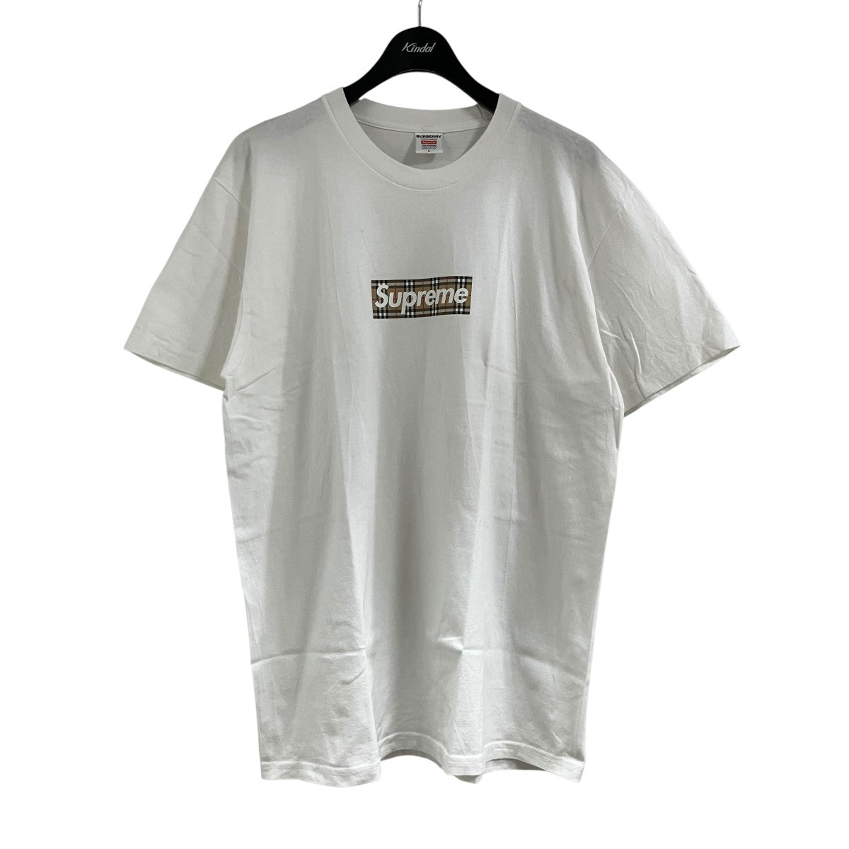 ノヴァチェックボックスロゴプリントTシャツ