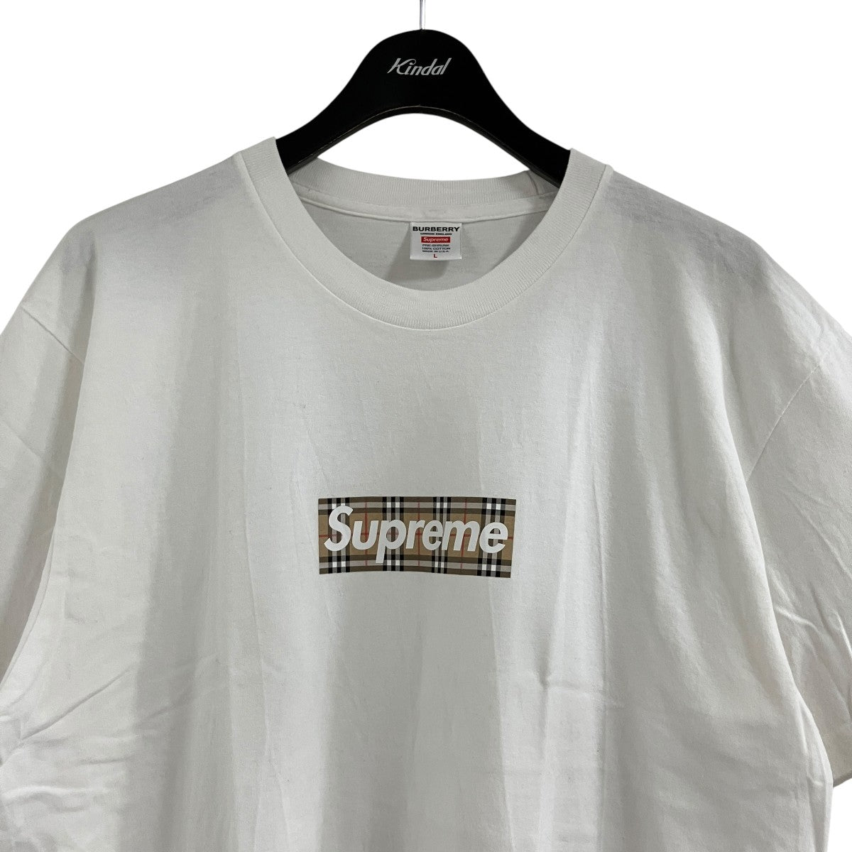 ノヴァチェックボックスロゴプリントTシャツ