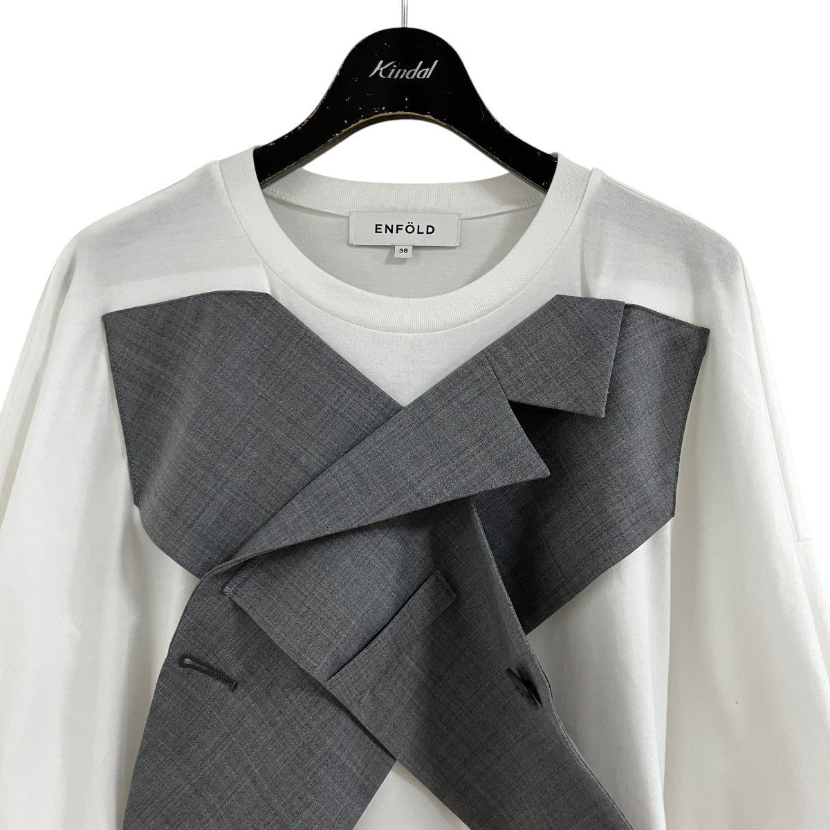 ENFOLD(エンフォルド) ベストドッキングTシャツ 300JS280-2181 CROSS