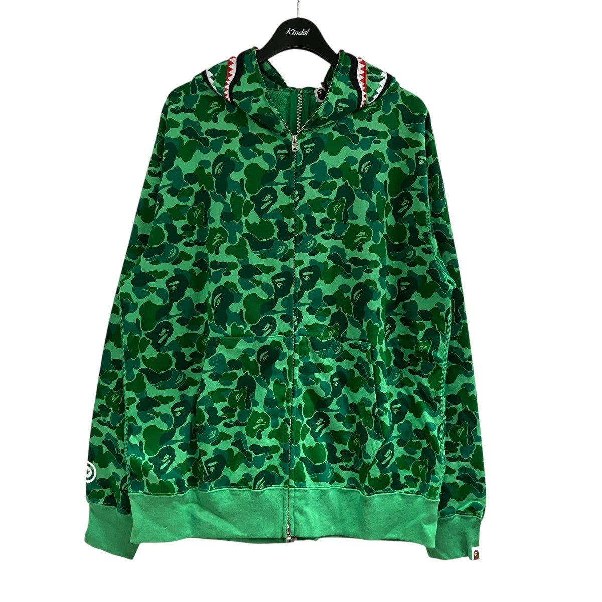 渋谷限定 カモ柄シャークフルジップアップパーカー