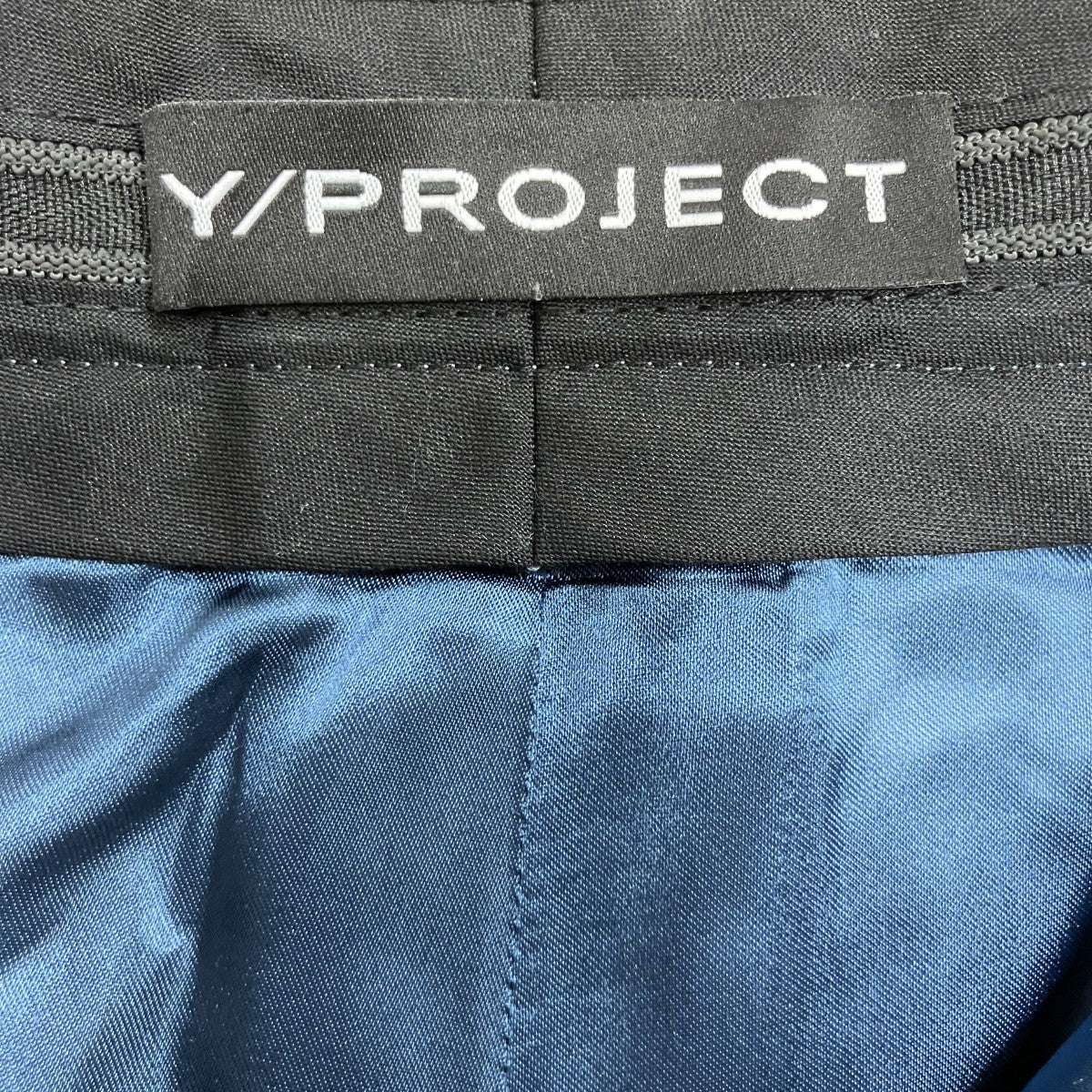 Y． PROJECT(ワイプロジェクト) ドレープシルクパンツ スカイブルー