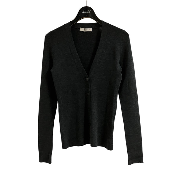 PRADA(プラダ) シルク混カーディガン P25489 グレー サイズ 38｜【公式