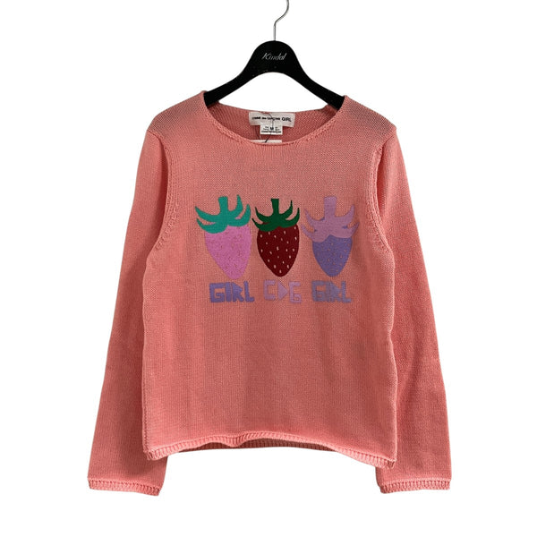 コムデギャルソンビンテージ、幾何学模様ニットキュロット、かなり希少、膝下丈可愛い COMME des GARCONS GIRL(コムデギャルソンガール) ニットセーター NQ