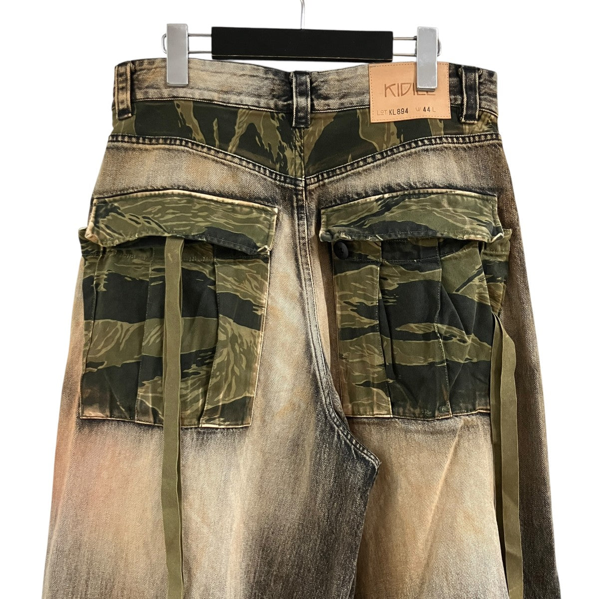 KIDILL(キディル) デストロイ加工デニムパンツ KL864 グレー×ブラウン