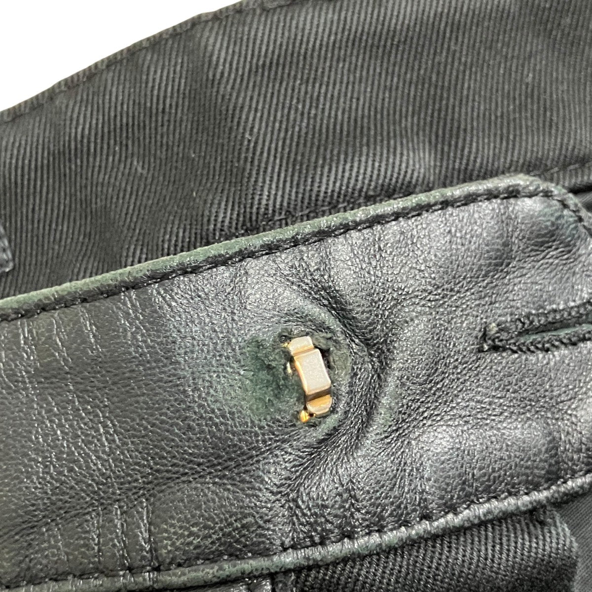 GUCCI(グッチ) レザードッキングスキニーパンツ 254084 XZ439 ブラック