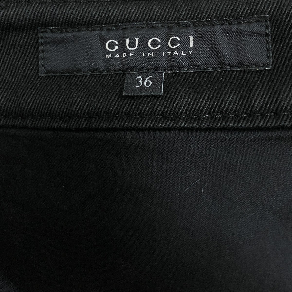 GUCCI(グッチ) レザードッキングスキニーパンツ 254084 XZ439 ブラック