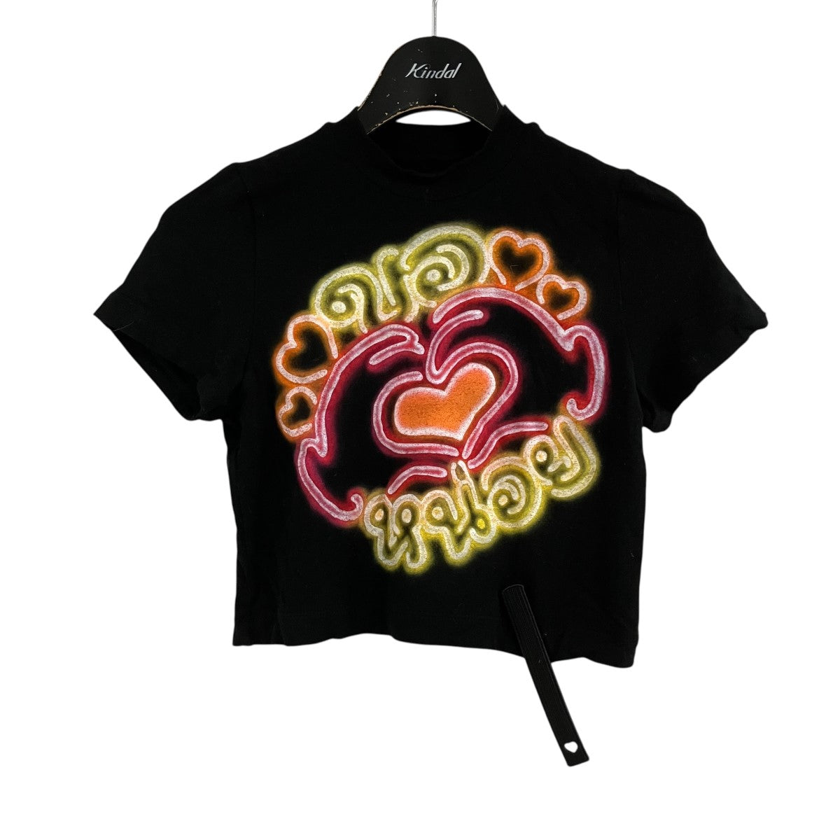 ファンスリーブネオンプリントTシャツ