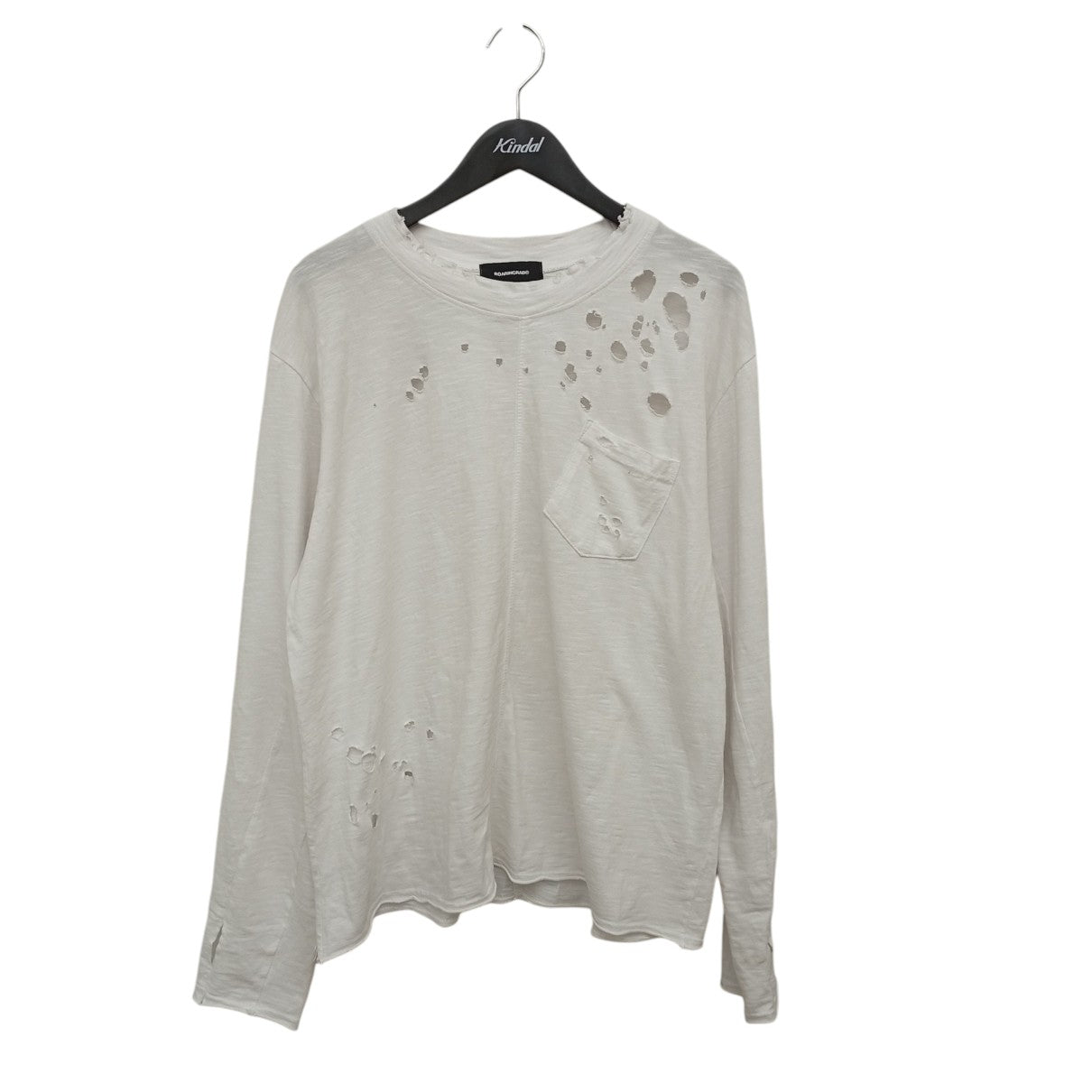 デストロイ加工ロングスリーブTシャツ